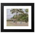thumbnail image 2 of Camille Pissarro 24x20 Black Modern Framed Museum Art Print Titled - The Public Garden at Pontoise (1874), 2 of 5