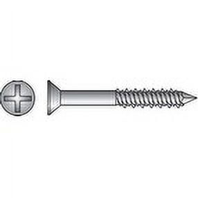 Hillman 1/4 In. x 3-3/4 In. Flat Concrete Screw Anchor (100-Count) 375312
