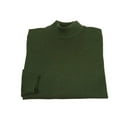 thumbnail image 4 of Mens Sweater Knit BRANGO Turkey Mock Neck Cotton Blend 21050 Khaki Green, 4 of 6