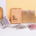thumbnail image 4 of 20pcs/Set Eye Makeup Brushes Set with Case Coffee Brown Professional Soft Cosmetic Brushes Beauty Facial Tools, 4 of 10