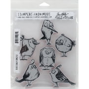 Tim Holtz Cling Stamps 7"X8.5"-Bird Crazy