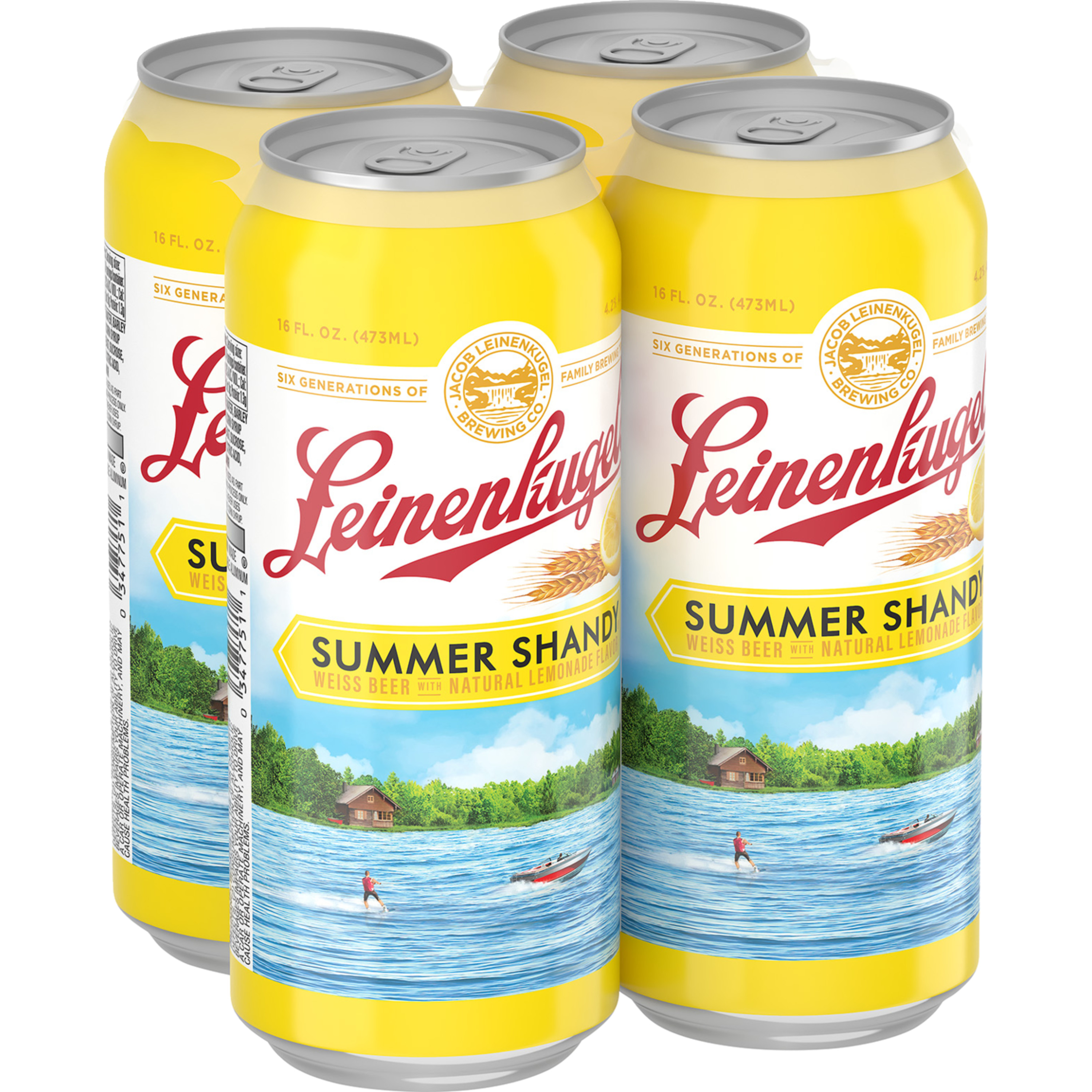 Download Leinenkugels Summer Shandy Beer Craft Beer 4 Pack 16 Fl Oz Cans 4 2 Abv Walmart Com Walmart Com