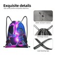 thumbnail image 4 of Zufioo Sac de Sport Imprimé Groupe de Trolls Sac de Gym à Ficelle Lavable en Machine Sac à Dos à Ficelle pour Hommes Femmes-Moyen, 4 of 6