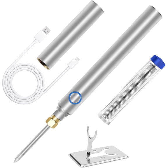 Cordless Soldering Iron Kit 1000mah USB Wireless Electric Soldering Gun Pen, Portable and Rechargeable for Home Appliance Repair, Electronic Components， DIY