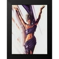 thumbnail image 2 of Unknown 18x24 Black Modern Framed Museum Art Print Titled - Purple Lady, 2 of 5