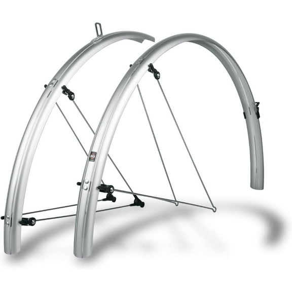 SKS Germany B45 Bluemels Fender Set for 700x (28") Wheels, Silver (28-37mm Tire Width)