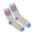thumbnail image 1 of OFFICIAL Cuphead Striped Grey Crew Socks | Soft Socks Perfect for Cuphead Fans, 1 of 2
