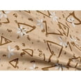 thumbnail image 4 of oneOone Rayon Pale Orange Fabric Texture & Triangle Geometric Sewing Material Print Fabric By The Yard 56 Inch Wide, 4 of 5