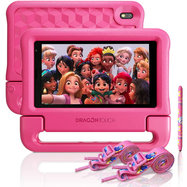 Dragon Touch KidzPad Y88X 7 Kids Tablet with WiFi, Android 7'' IPS HD Display, 32GB KIDOZ Pre-Installed, Kid-Proof Shoulder Strap Stylus, Pink - Walmart.com