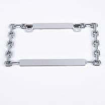 Car License Plate Frame Chain Accented Tough