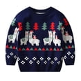 thumbnail image 2 of Esaierr Kids Baby Boys Girls Pullover Sweaters Knit Sweater Coat for Autumn Fall Winter Excavator Printing Knit Sweater Cartoon Knit Sweat 2-8T, 2 of 6