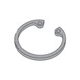 thumbnail image 1 of 2.165" Internal Style Retaining Rings / Steel / Black Phosphate (Quantity: 200 pcs), 1 of 1