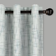 Eclipse Gemini Linear Patterned Blackout Grommet Top Window Panel, Sky Blue, 50x63