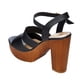thumbnail image 3 of Sandalia con Plataforma Casual Tipo Piel Negro 040DC0 negro 27 Incógnita 040DC0, 3 of 4