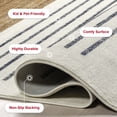 thumbnail image 3 of nuLOOM Keeva Modern Striped Fringe Area Rug, 3' 3" x 5', Keeva Beige, 3 of 16