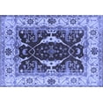 thumbnail image 1 of Ahgly Company Indoor Rectangle Oriental Blue Traditional Area Rugs, 2' x 5', 1 of 4