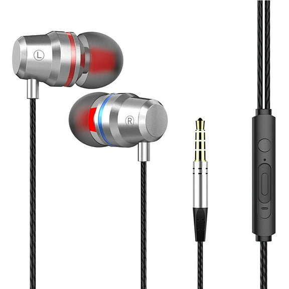 Wired Headset Earphones In Ear Headphones With Microphone for Smartphones Laptops and Gaming Devices