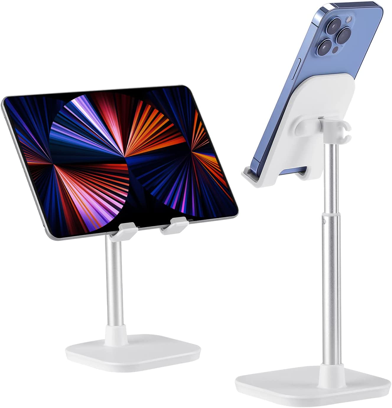 Cell Phone Stand, Phone Stand for Desk, Adjustable Height and Angle