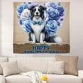 thumbnail image 2 of Border Collie Proud Dad Happy Father's Day Tapestry Borders Dog Lovers Gifts Idea Wall Hanging Backdrop Home Decor - 02008, 2 of 5