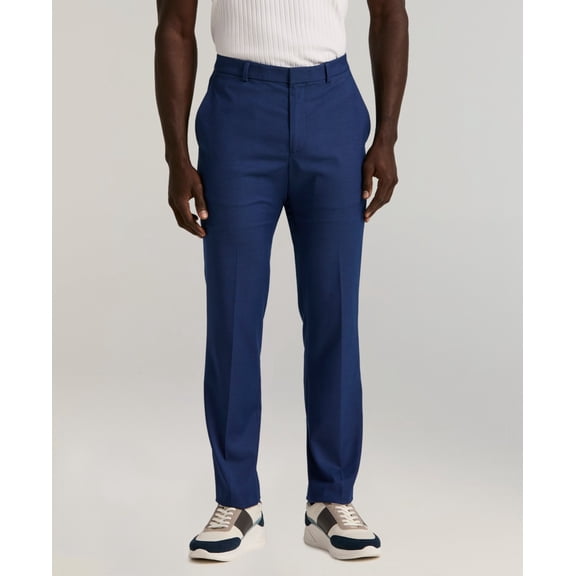 Perry Ellis Portfolio Mens Slim fit Dress Pants 30 / 32 Navy Blue Solid