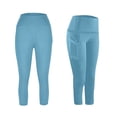 thumbnail image 2 of Amidoa Girls Athletic Leggings Stretch Kids Dance Workout Running Yoga Pants with Pocket 4, 2 of 9