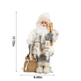 thumbnail image 3 of LEFTHIGH Home Santa Claus Figurines 18inch Christmas Standing Santa Claus Doll Xmas Santa Claus Statue for Christmas Window Display Scene Home Desktop Decoration Xmas Dorm Room Essentials, 3 of 7