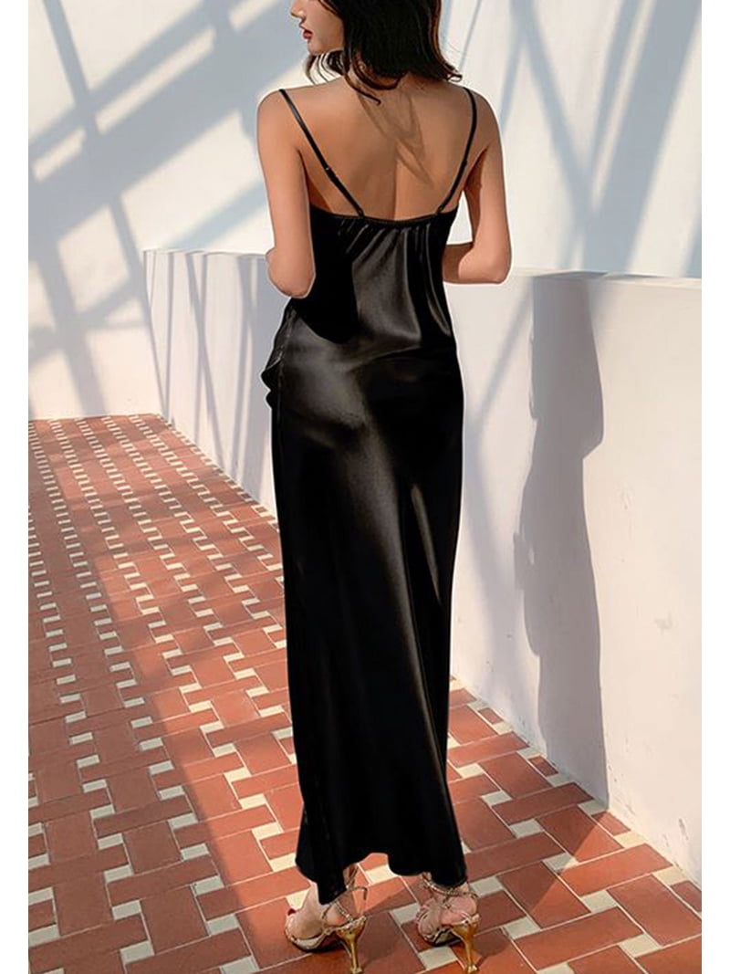 chinese dress ladies Giselle Off Shoulder Cowl Neck Maxi Dress - Black