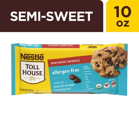 Nestle Toll House Allergen Free Semi Sweet Chocolate Chips, 10 oz Bag