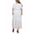 thumbnail image 3 of NY Collection Plus Size Ankle Length Short Sleeve Dress, 3 of 4