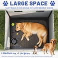 thumbnail image 5 of EHHLY 50" Large Dog House Outdoor, Weatherproof Insulated Plastic Dog House with Floor & Ventilation, Slanted Roof Dog House Indoor Outdoor,4057L,Cemented Grey(50*42*37''), 5 of 8