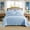 Light Blue, variant on 3-Piece 100% Cotton Oversized Bedspread Set Coverlet Set Embroidered Quilt Set Farmhouse Bedding Set TF