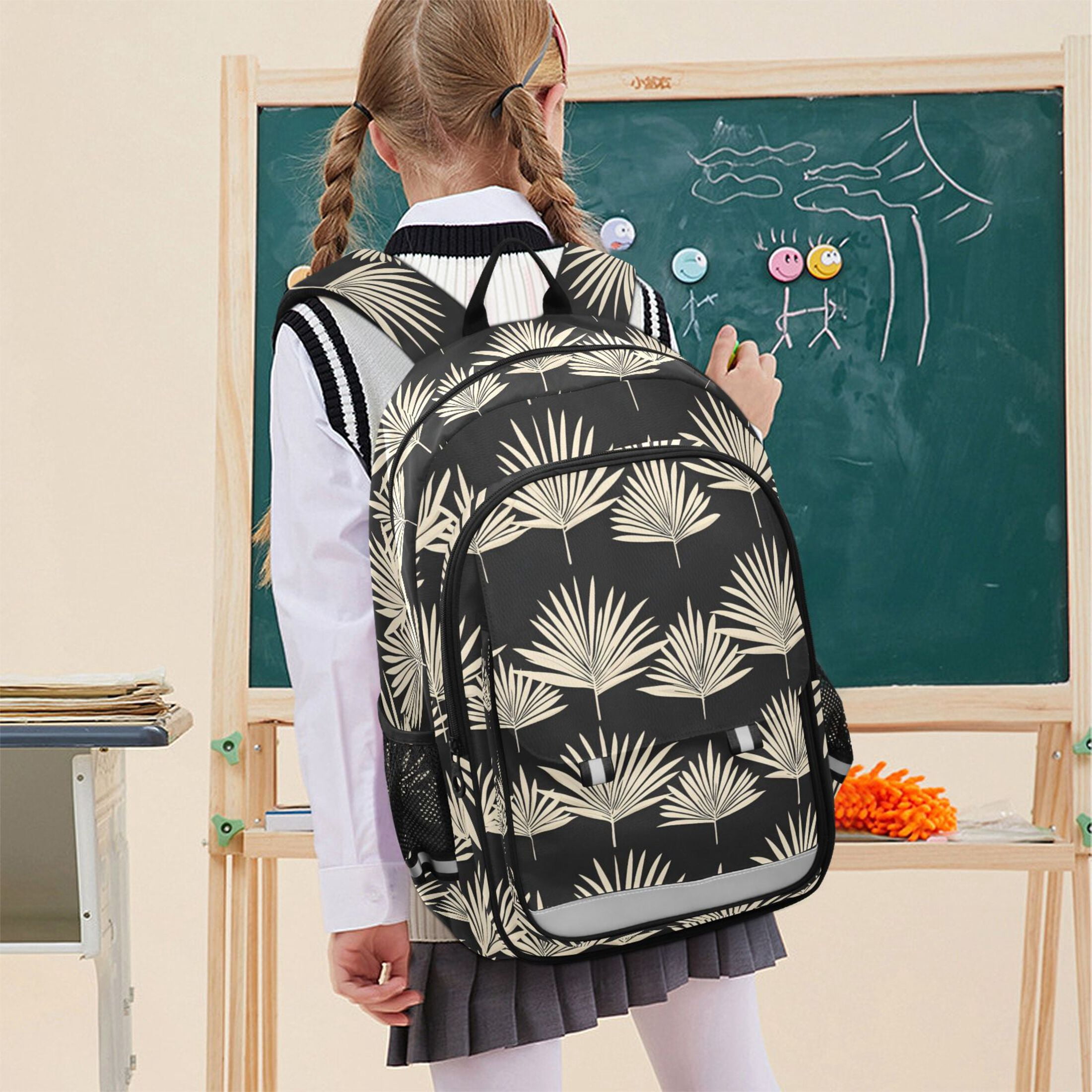 ALAZA Vintage Retro Leaf Laptop Backpack Purse Travel Bag Casual School Bookbag Rucksack for Women Men