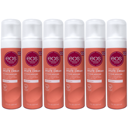 eos Shea Better Shave Cream 24-Hour Moisture Soothing Aloe Pink Citrus 7 fl oz Pack of 6