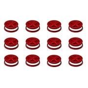 Set of 12 Red Gamma Seal Lids - Leak-Proof, Twist-Lock Tops for 3.5 to 7 Gallon Buckets