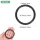thumbnail image 3 of Uxcell 50-Pack Aros para Atrapasueños, Aros Redondos de Plástico de 2.4 Pulgadas para DIY Wreath de Boda Negro 0.24 Pulgadas, 3 of 6