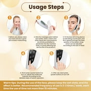 Flaremore Double Chin Reducer Machine, Portable Intelligent V-Face Shaping Massager, Shaped Slimming Face Mask Double Chin Reducer V Line Lifting for Firming and Tightening Skin Care,White