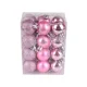thumbnail image 3 of 24 piezas hermosas de bolas de decoración navideña, piezas de repuesto para bolas navideñas, color rojo rosa, verde oscuro y rosa, 3 of 5