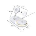 thumbnail image 3 of CNKOO Bluetooth headset Multifunctional Four In Smart Charger Charger Foldable Wireless Charging  IOS Mobile Phone Watch Headset 15W Wireless Fast Charging With LED! Smart Watch  Kids, 3 of 6