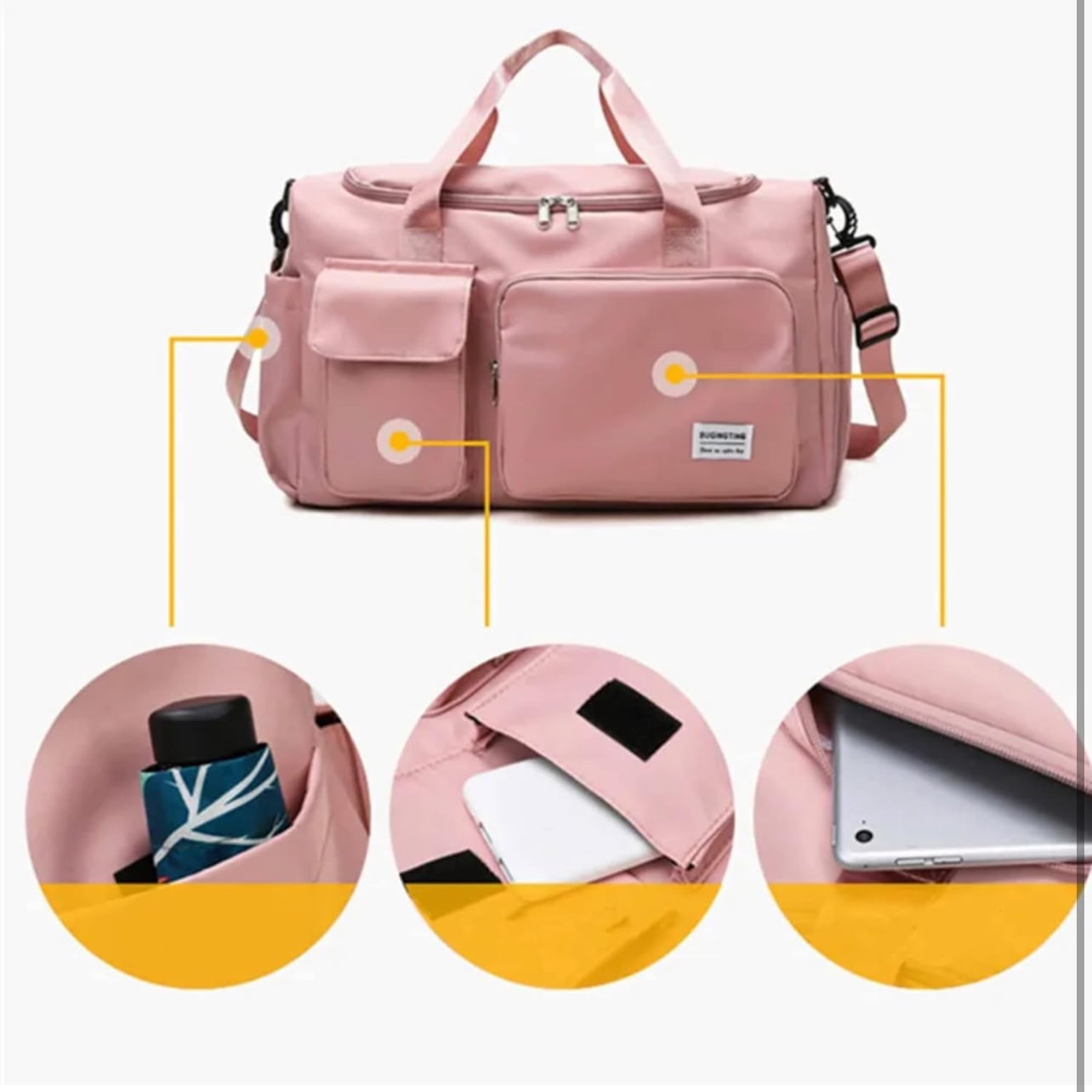 Sports Duffle Bag. Spacious Gym Bag for Workouts and Travel, 19 Inch