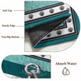 thumbnail image 5 of Summer Boat Anchor Area Rugs 4x6 ft Nautical Ocean Shells Anchor Teal White Stripe Washable Rug Non Slip Indoor Carpet Absorbent Floor Mat for Living Room Bedroom Dining Room, 5 of 9