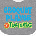 thumbnail image 4 of Inktastic Croquet Player in Training Boys or Girls Baby Bib, 4 of 4