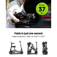 thumbnail image 2 of ScootNGo 39 lbs Ultra Lightweight Foldable Mobility Scooter for Seniors & Adult - Airline Approved, 4-Wheel Electric Travel Scooter, Silver, 2 of 7