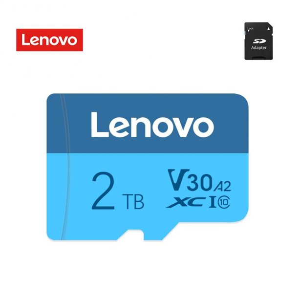 Lenovo-tarjeta Micro TF SD, tarjeta Flash U3 de 512GB, 1TB, 2TB, 4K, Ultra HD, TF, para PC, teléfono, Drone, Game Cam, 1-2 uds. Fivean unisex