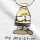 thumbnail image 5 of Camiseta oficial de Peanuts Charlie Brown Anxieties Snoopy para hombre, ropa de algodón, divertida camiseta de manga corta con cuello redondo, camiseta de talla grande, 5 of 5