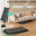 thumbnail image 4 of Walking Pad with Incline, Under Desk Treadmill for Home Office, 2.5HP Portable Treadmills with Panel & Remote Control, 4 in 1 Walking Running Machine Manual Incline, Compact Treadmill 265LB Capacity, 4 of 15
