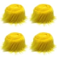 thumbnail image 1 of Zhuge 4 rollos de cinta de piel sintética navideña para decoración de árboles de Navidad o lazos de coronas artesanales de 59 x 1,96 pulgadas (amarillo), 1 of 5