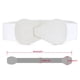 thumbnail image 3 of Cinturón Elástico Hebilla Con Enclavamiento En 8 Formas Sintético Para Mujer Blanco Fit Waist Girth:25/63.5cm-37/94cm, 3 of 6