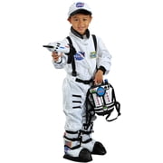 Aeromax Jr. Astronaut Suit Fancy-Dress Costume for Boys with Official NASA Patches for Ages 3-6, Toddler Size 4T