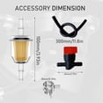 thumbnail image 5 of Fuel Pump for Briggs and Stratton 808492 808656 Mikuni, Lawn Mower Golf Cart Club Car Fuel Pump Small Engine Parts for John Deere kawasaki YamahaHonda with Filter and Oil Hose, 5 of 6