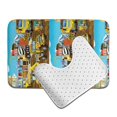 thumbnail image 6 of Yiaed Different Construction Site Vehicles Print Bathroom Mat Set 2 Pieces Mat Anti-Skid Pad Ultra Soft and Absorbent Bathroom Bath Mat Contour Bath Rugs for Toilet Base, 6 of 6